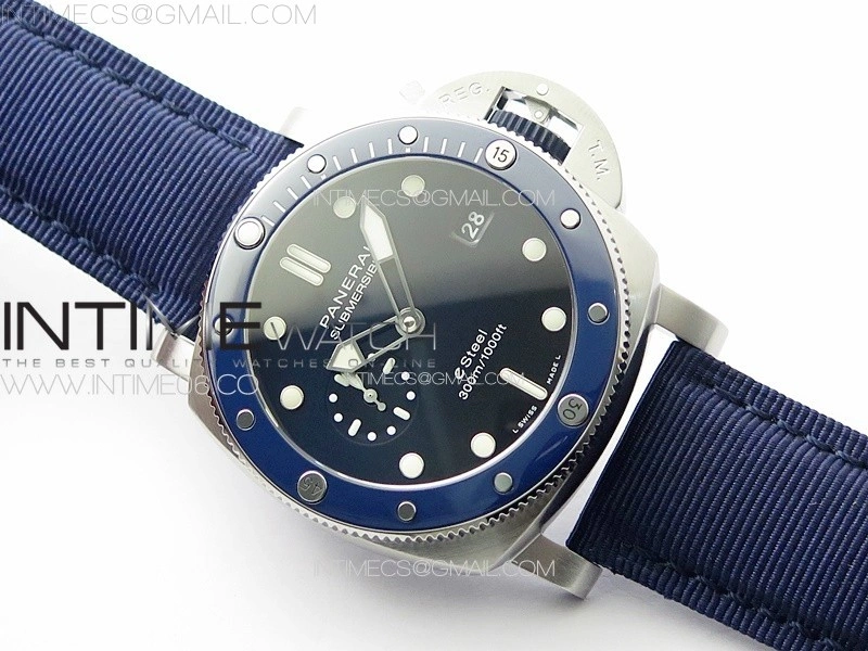 PAM1289 Y VSF 1:1 Best Edition Blue Dial on Blue Leather Strap P.900 Super Clone